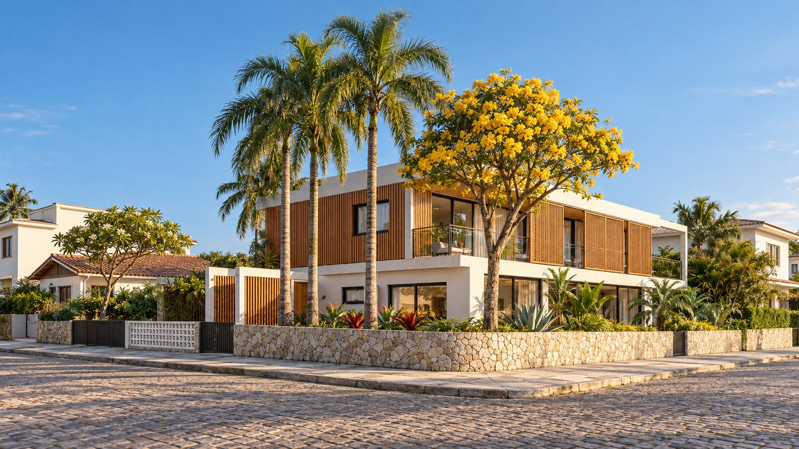 Fachada renderizada com IA a partir da vista do Revit
